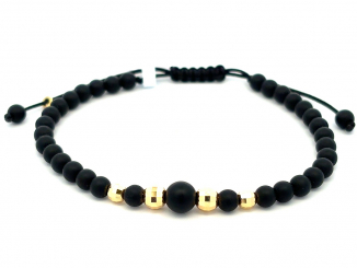 Zlatý šnúrkový náramok ZNS26303