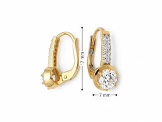 Zlaté náušnice NUP26309