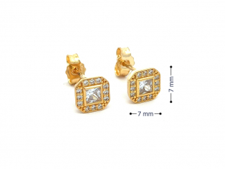 Zlaté náušnice DOP26309