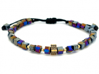 Zlatý šnúrkový náramok ZNS26317