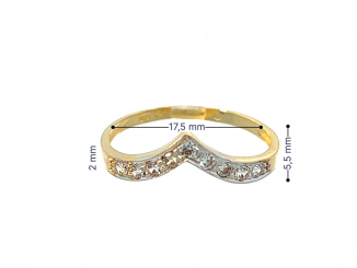 Zlatý prsteň PR24414
