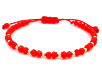 Zlatý šnúrkový náramok ZNS26408