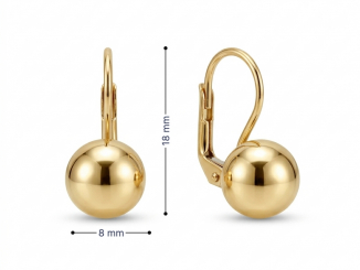 Zlaté náušnice NUP26305