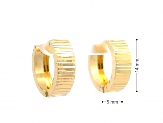 Zlaté náušnice kruhy KRU26306
