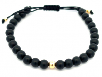 Zlatý šnúrkový náramok ZNS26309