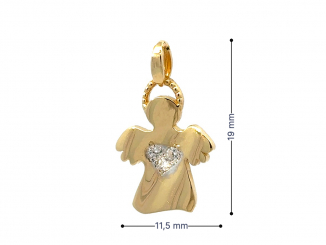 Zlatý prívesok anjel PRI24224