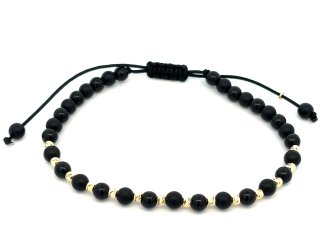 Zlatý šnúrkový náramok ZNS26414