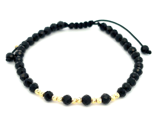 Zlatý šnúrkový náramok ZNS26416