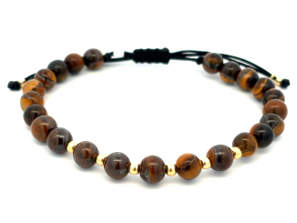 Zlatý šnúrkový náramok ZNS26308