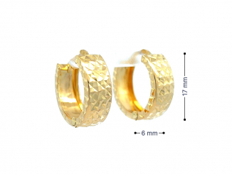 Zlaté náušnice kruhy KRU26302