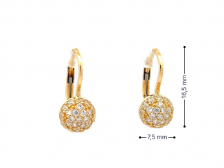 Zlaté náušnice NUP25808