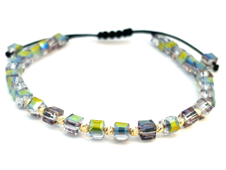 Zlatý šnúrkový náramok ZNS26403