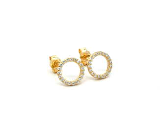 Zlaté náušnice NAB26901