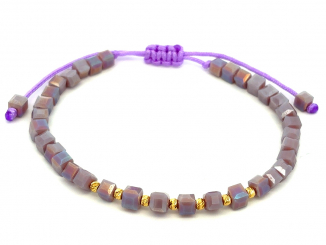 Zlatý šnúrkový náramok ZNS26314