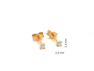 Zlaté náušnice DOP26310