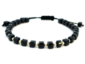 Zlatý šnúrkový náramok ZNS26404