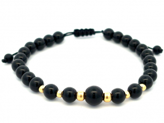 Zlatý šnúrkový náramok ZNS26302