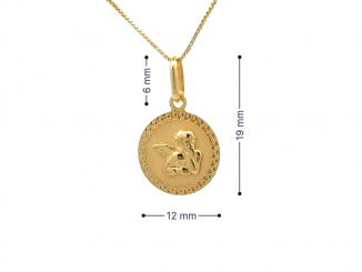 Zlatý prívesok anjel PRI26303